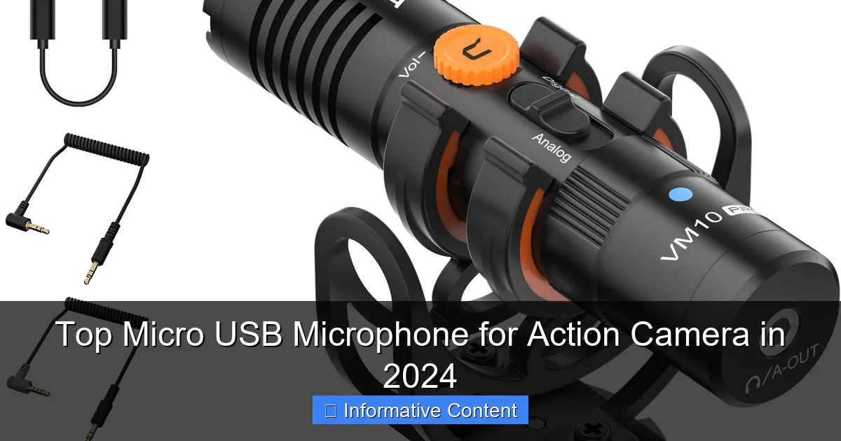 Top Micro USB Microphone for Action Camera in 2024