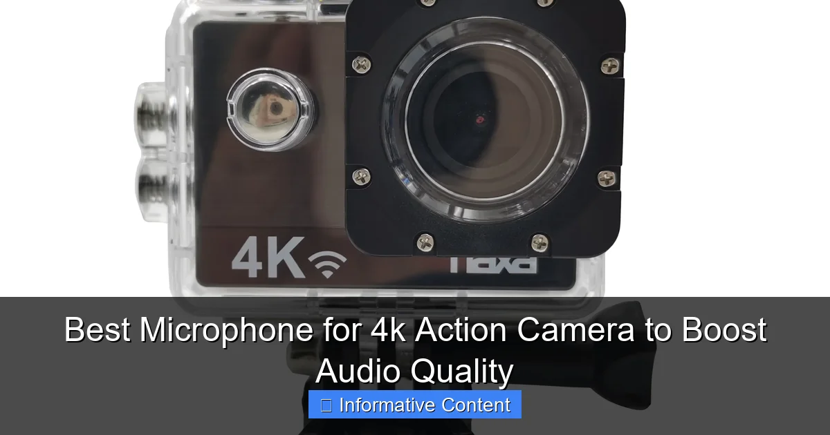 Best Microphone for 4k Action Camera to Boost Audio Quality