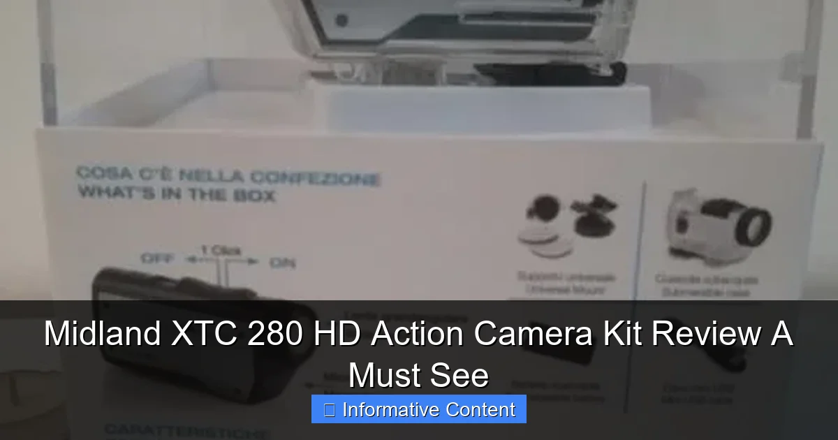 Midland XTC 280 HD Action Camera Kit Review A Must See