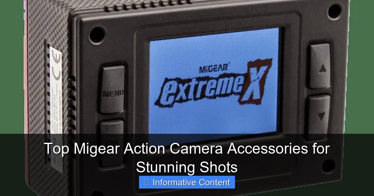 Top Migear Action Camera Accessories for Stunning Shots