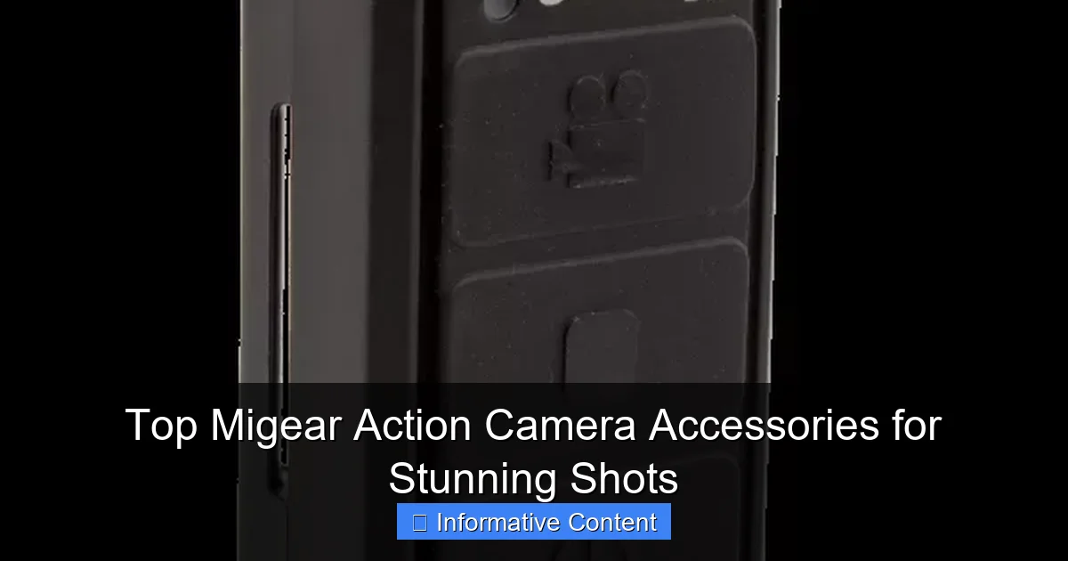Top Migear Action Camera Accessories for Stunning Shots