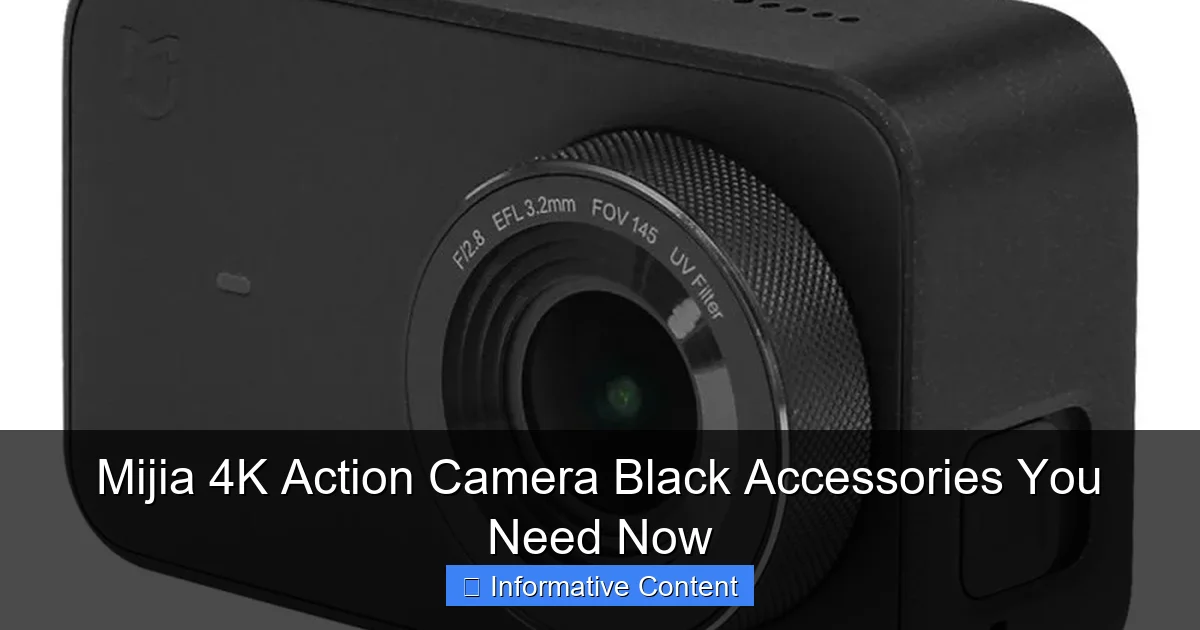 Mijia 4K Action Camera Black Accessories You Need Now