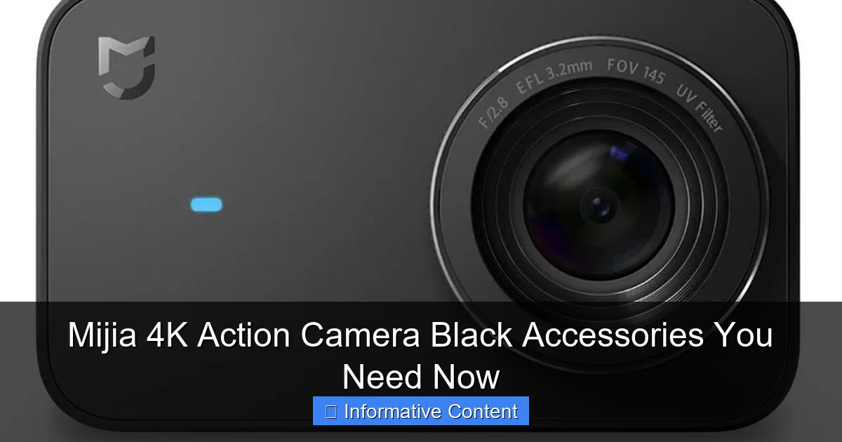 Mijia 4K Action Camera Black Accessories You Need Now