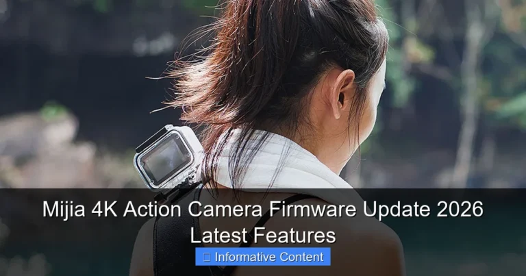 Mijia 4K Action Camera Firmware Update 2026 Latest Features