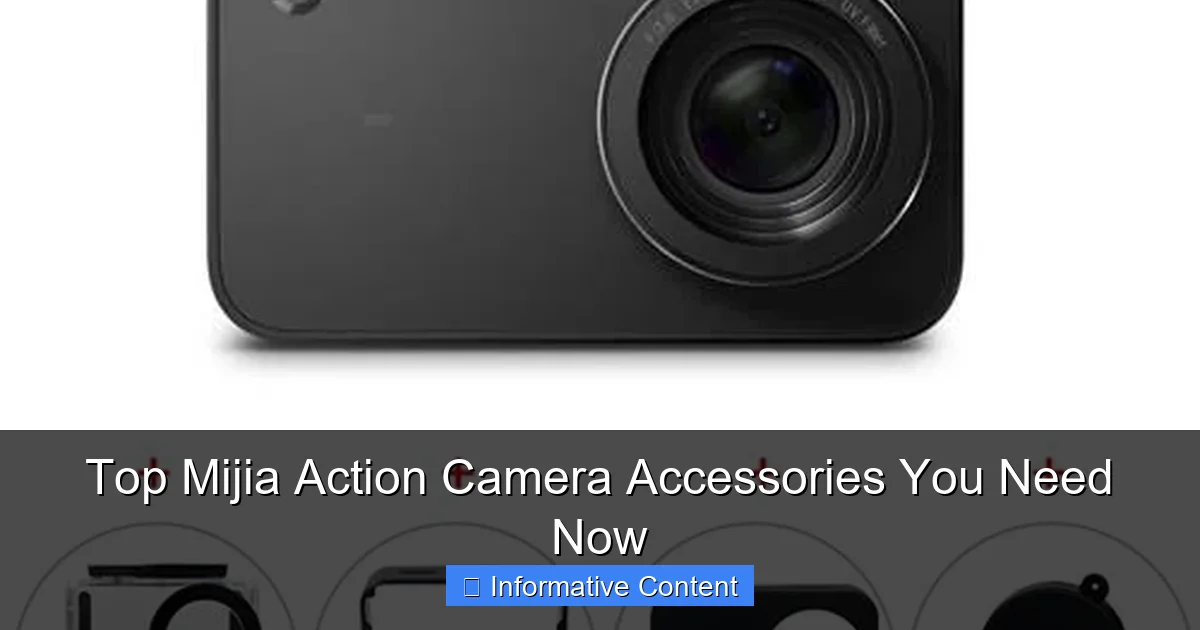 Top Mijia Action Camera Accessories You Need Now