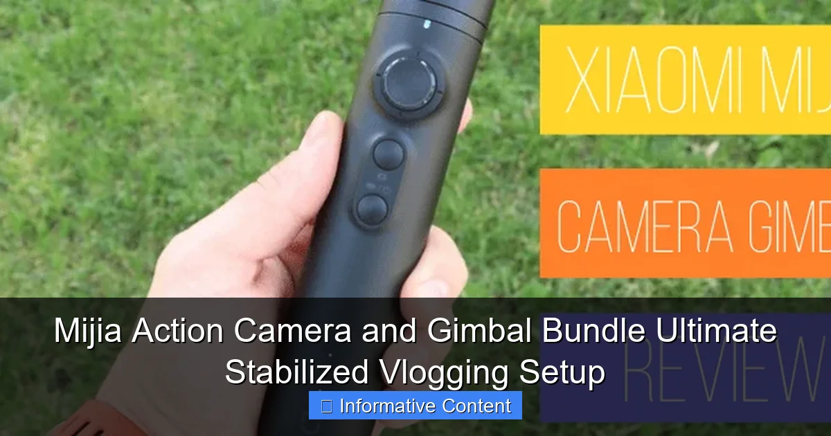 Mijia Action Camera and Gimbal Bundle Ultimate Stabilized Vlogging Setup
