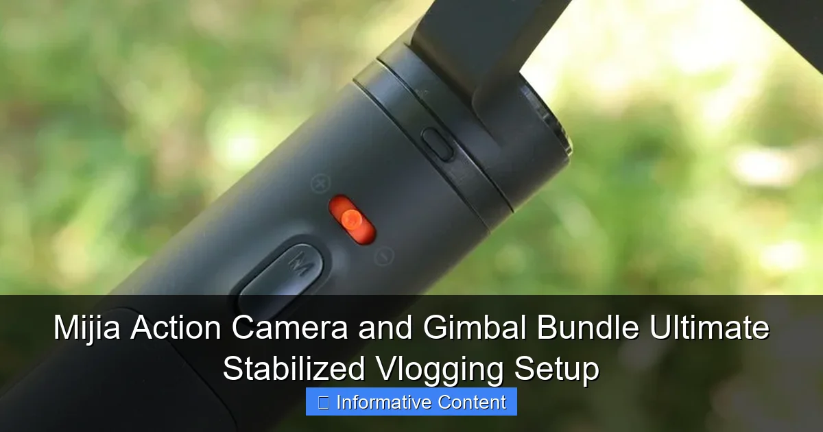 Mijia Action Camera and Gimbal Bundle Ultimate Stabilized Vlogging Setup