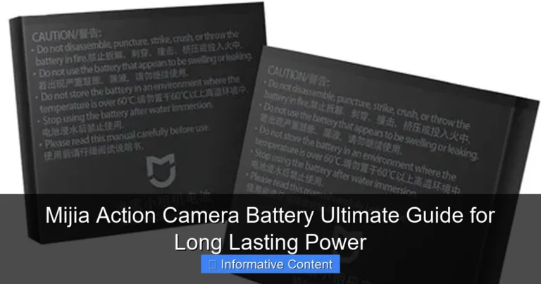 Mijia Action Camera Battery Ultimate Guide for Long Lasting Power