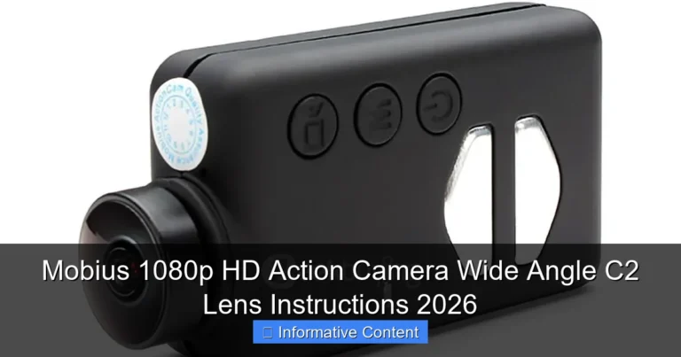 Mobius 1080p HD Action Camera Wide Angle C2 Lens Instructions 2026