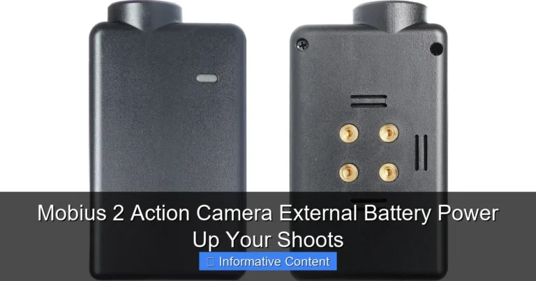 Mobius 2 Action Camera External Battery Power Up Your Shoots