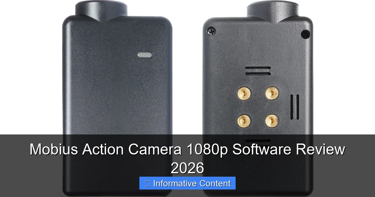 Mobius Action Camera 1080p Software Review 2026