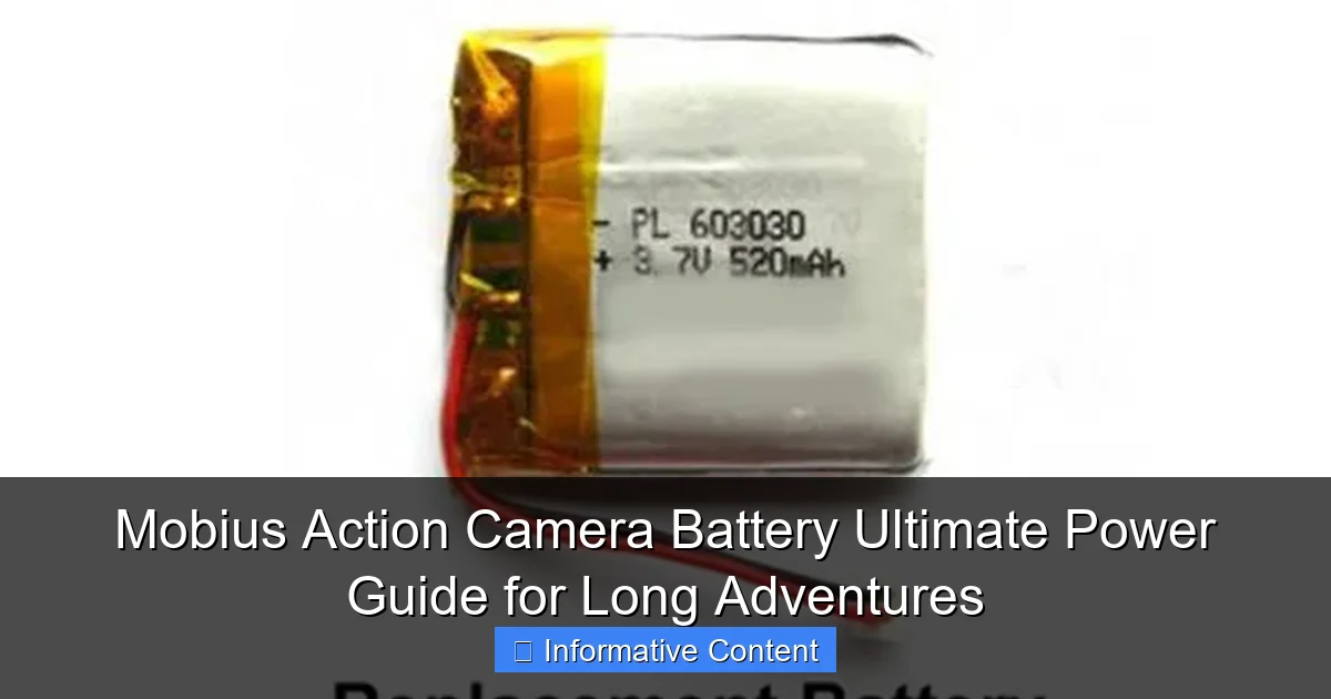 Mobius Action Camera Battery Ultimate Power Guide for Long Adventures