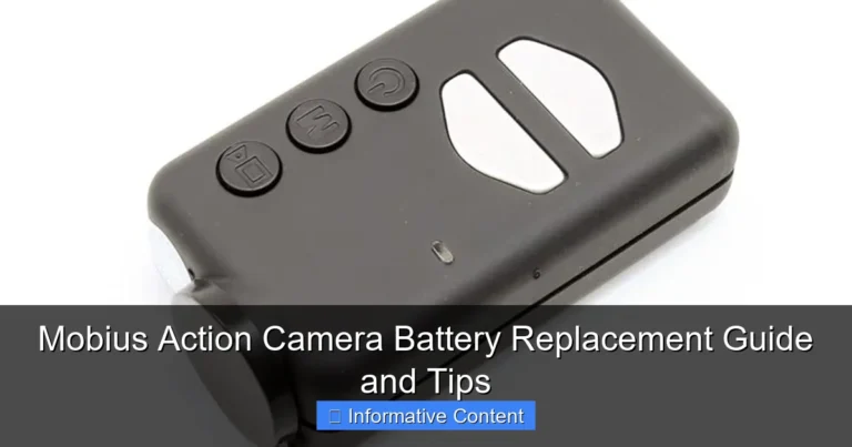 Mobius Action Camera Battery Replacement Guide and Tips