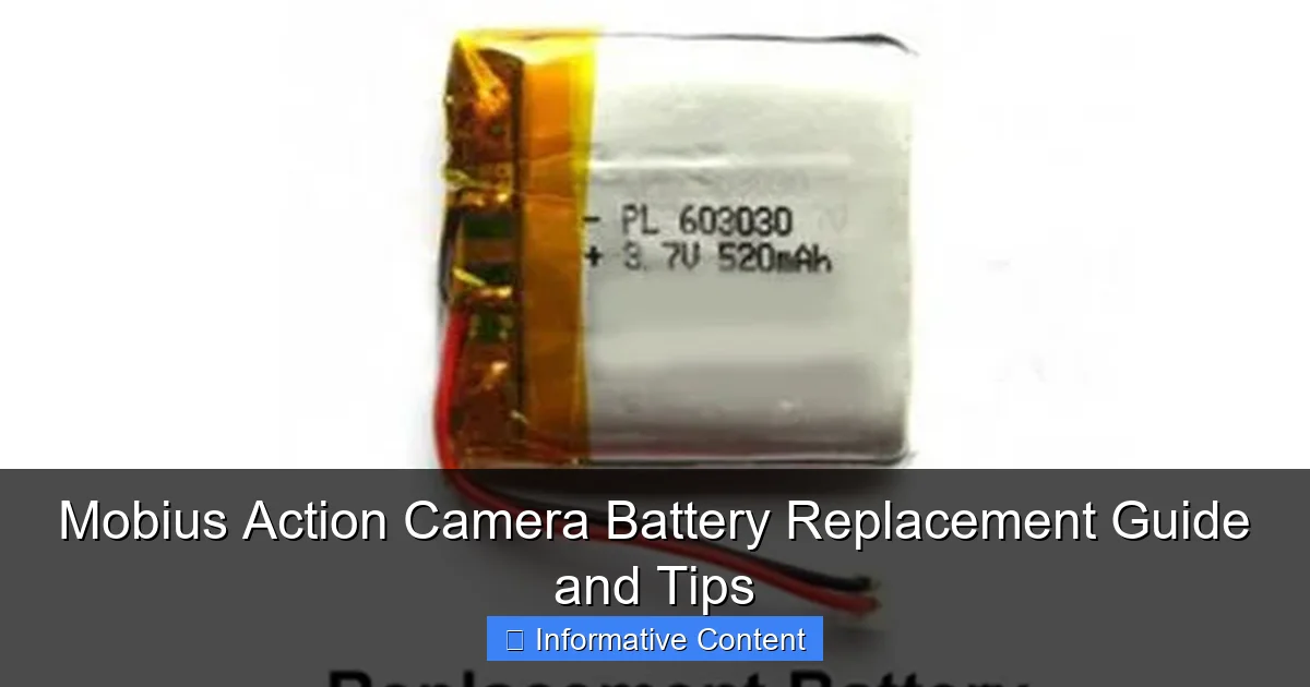 Mobius Action Camera Battery Replacement Guide and Tips