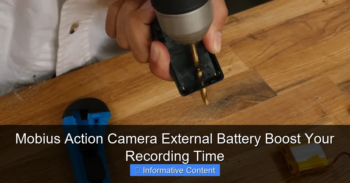 Mobius Action Camera External Battery Boost Your Recording Time
