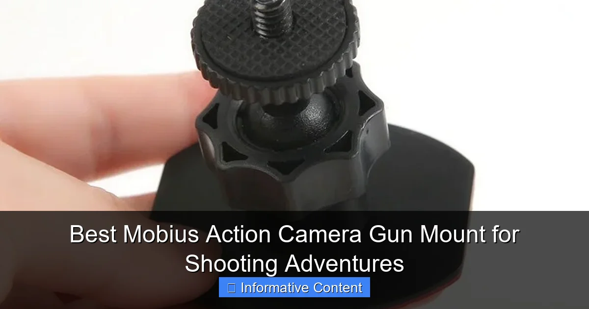 Best Mobius Action Camera Gun Mount for Shooting Adventures