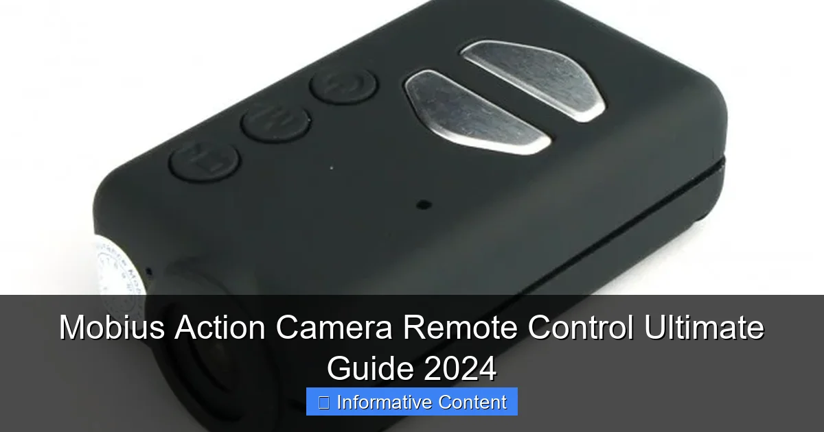 Mobius Action Camera Remote Control Ultimate Guide 2024