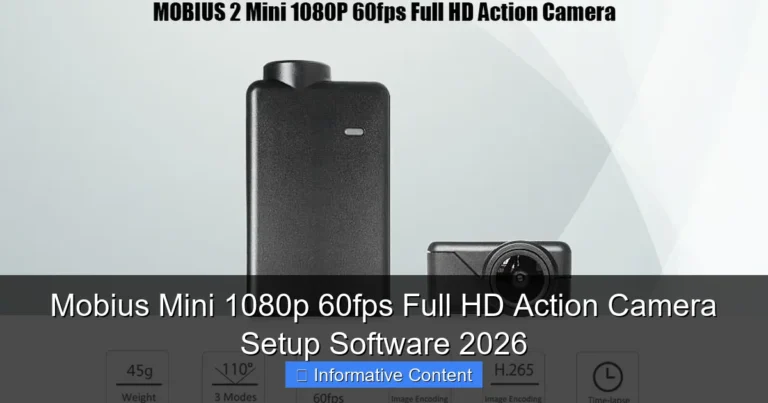 Mobius Mini 1080p 60fps Full HD Action Camera Setup Software 2026