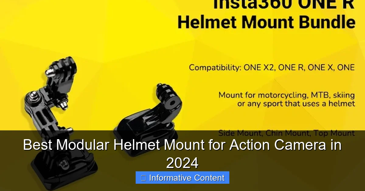 Best Modular Helmet Mount for Action Camera in 2024