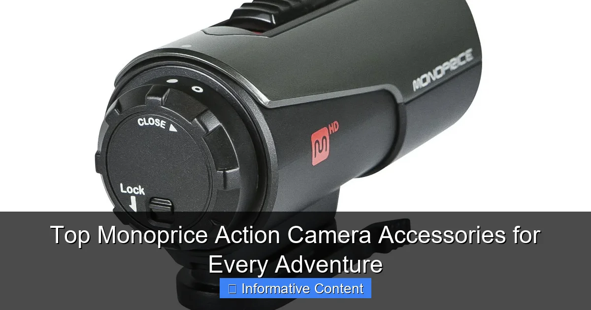 Top Monoprice Action Camera Accessories for Every Adventure