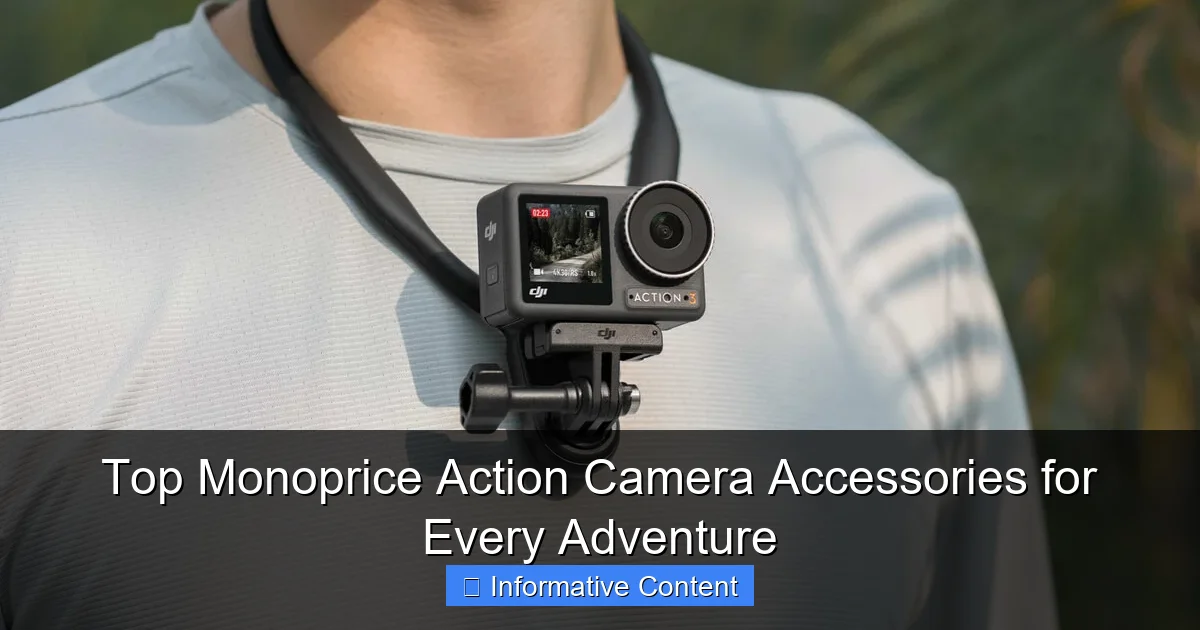 Top Monoprice Action Camera Accessories for Every Adventure