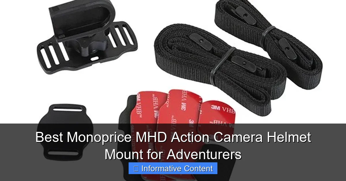 Best Monoprice MHD Action Camera Helmet Mount for Adventurers