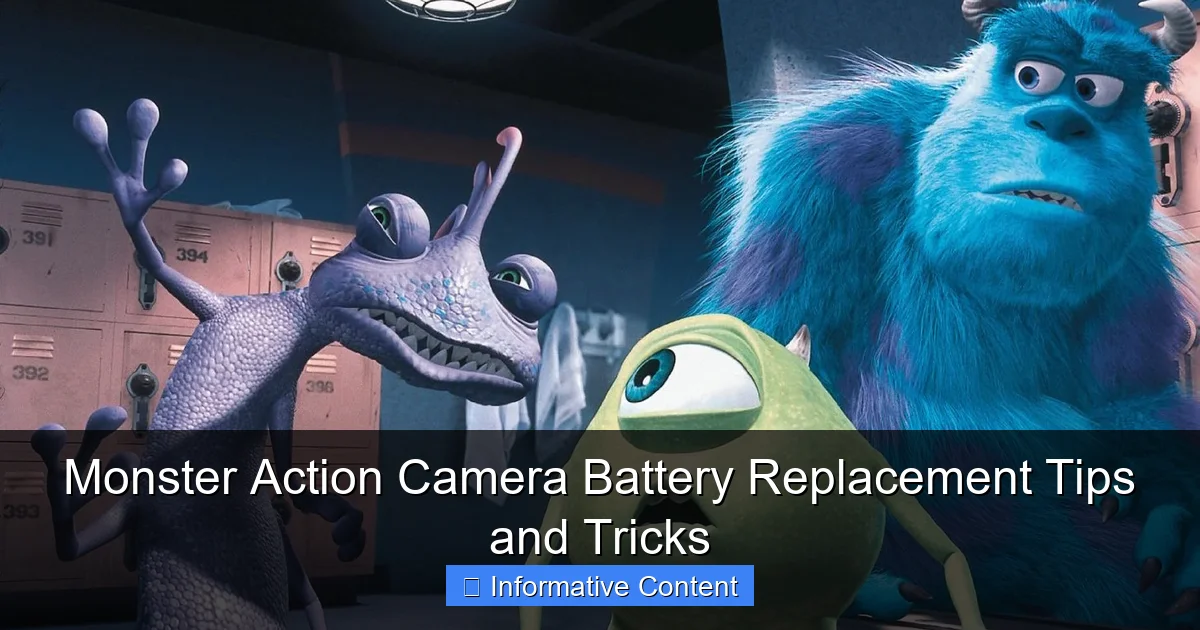 Monster Action Camera Battery Replacement Tips and Tricks