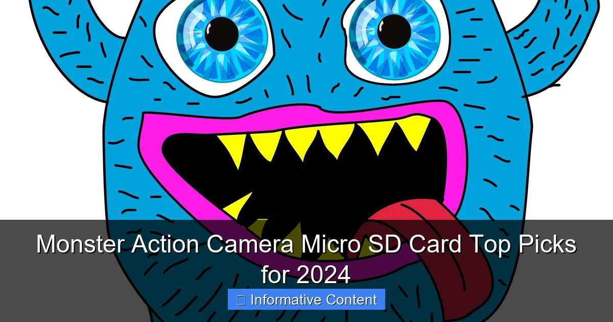 Monster Action Camera Micro SD Card Top Picks for 2024