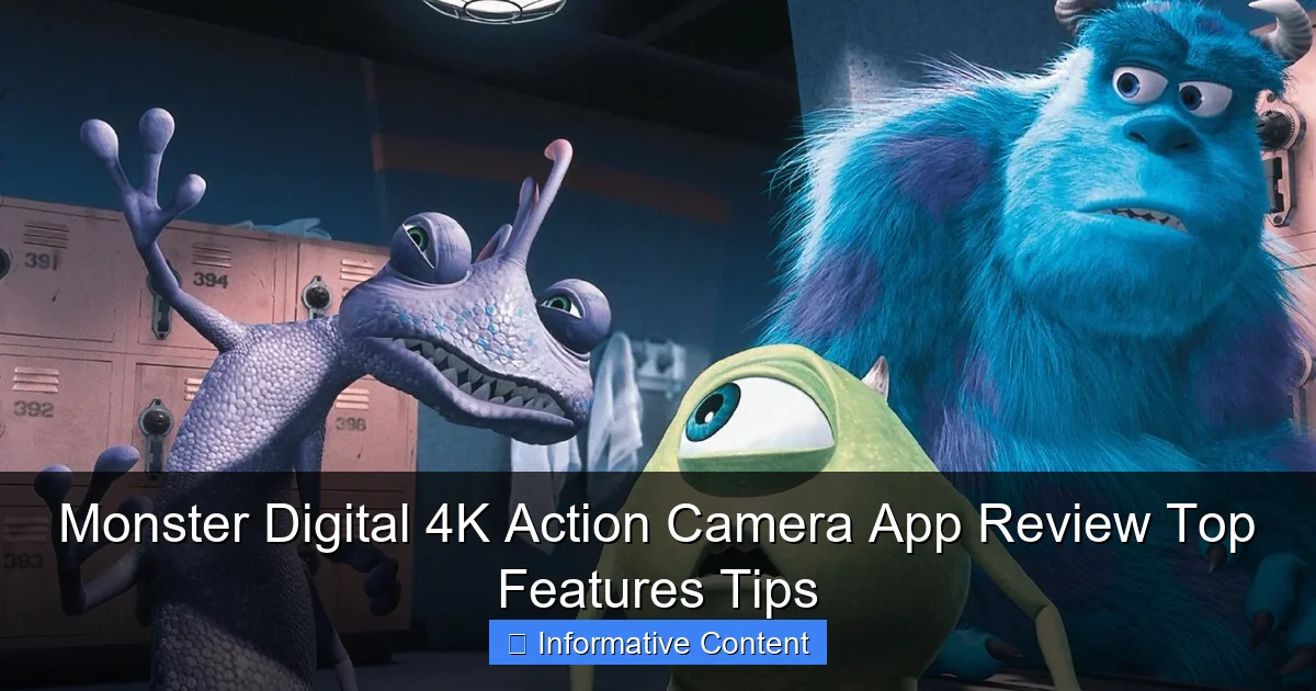 Monster Digital 4K Action Camera App Review Top Features Tips