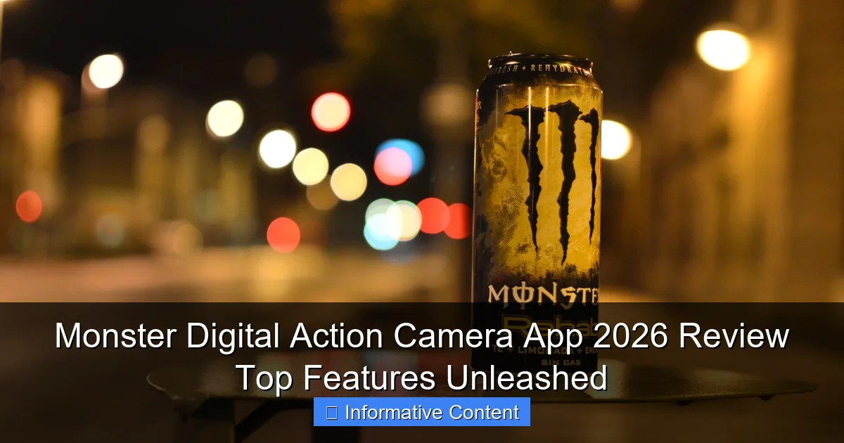 Monster Digital Action Camera App 2026 Review Top Features Unleashed