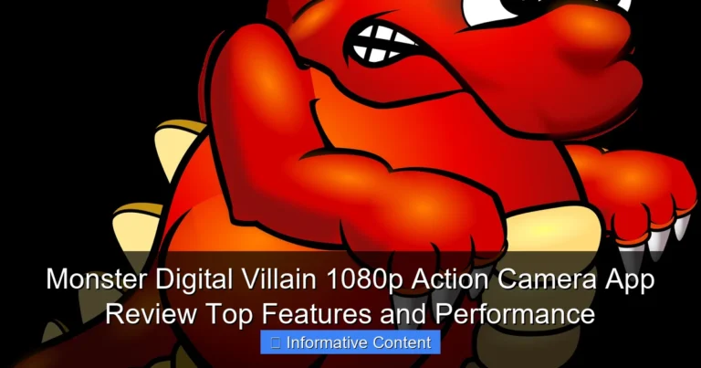 Monster Digital Villain 1080p Action Camera App Review Top Features and Performance