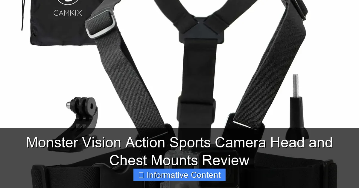 Monster Vision Action Sports Camera Head and Chest Mounts Review