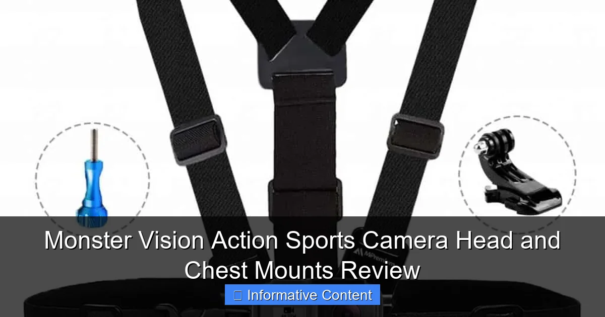 Monster Vision Action Sports Camera Head and Chest Mounts Review