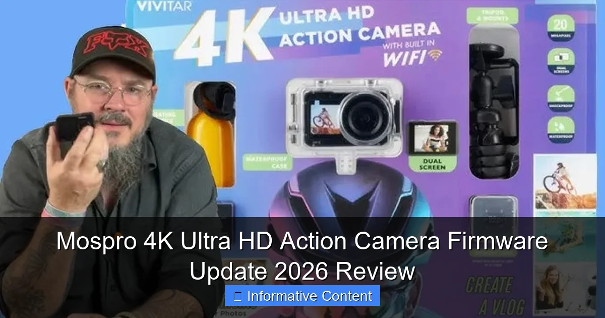 Mospro 4K Ultra HD Action Camera Firmware Update 2026 Review