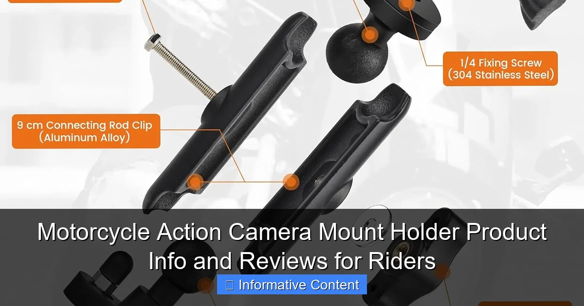 Motorcycle Action Camera Mount Holder Product Info and Reviews for Riders