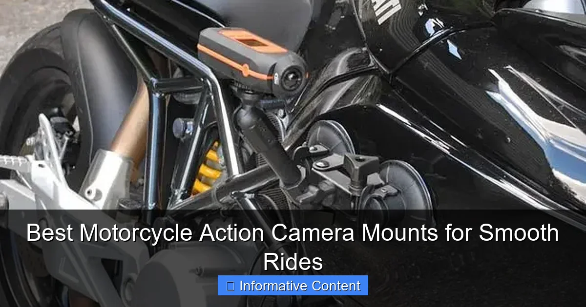 Best Motorcycle Action Camera Mounts for Smooth Rides