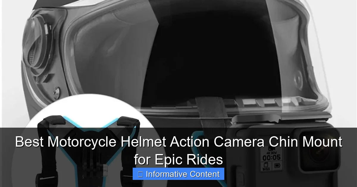 Best Motorcycle Helmet Action Camera Chin Mount for Epic Rides