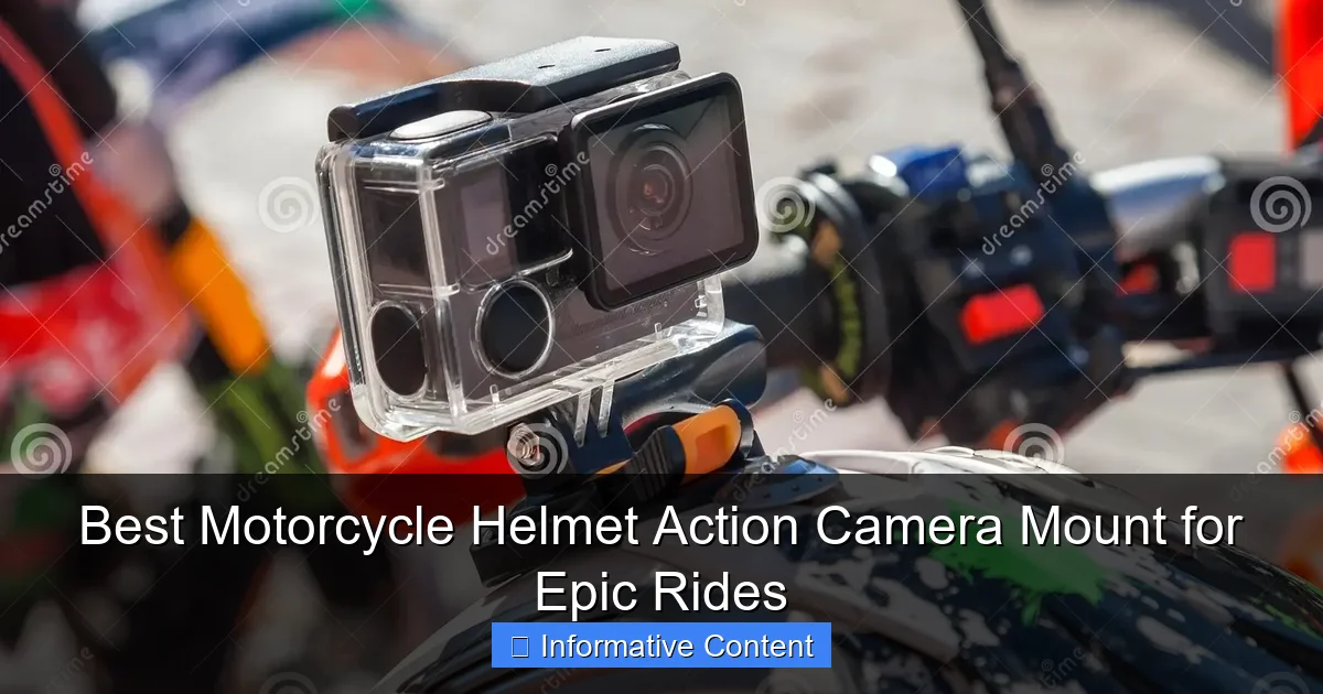 Best Motorcycle Helmet Action Camera Mount for Epic Rides