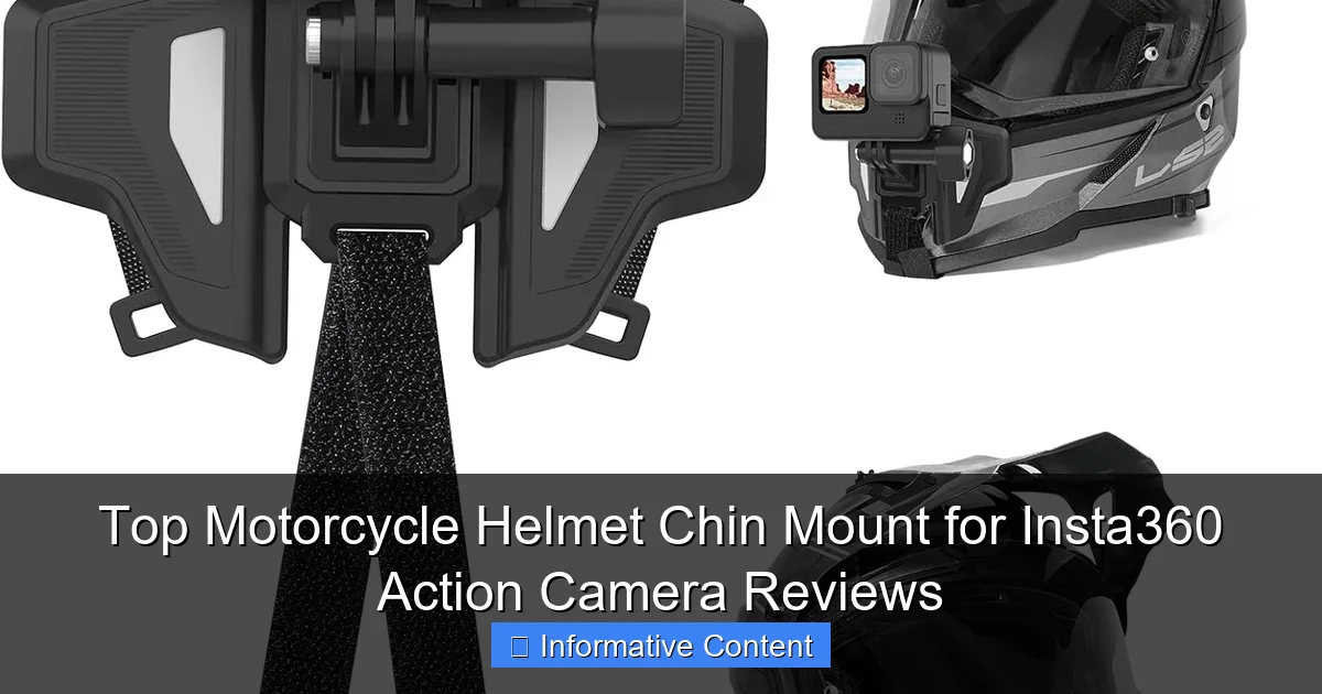 Top Motorcycle Helmet Chin Mount for Insta360 Action Camera Reviews