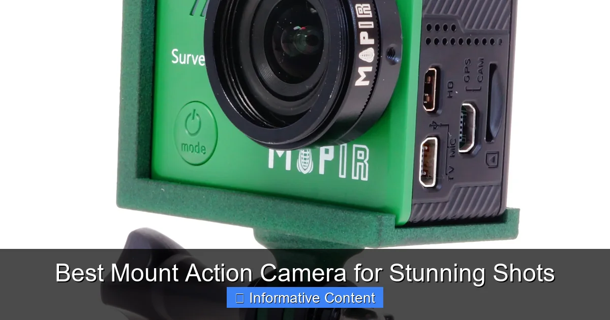 Best Mount Action Camera for Stunning Shots