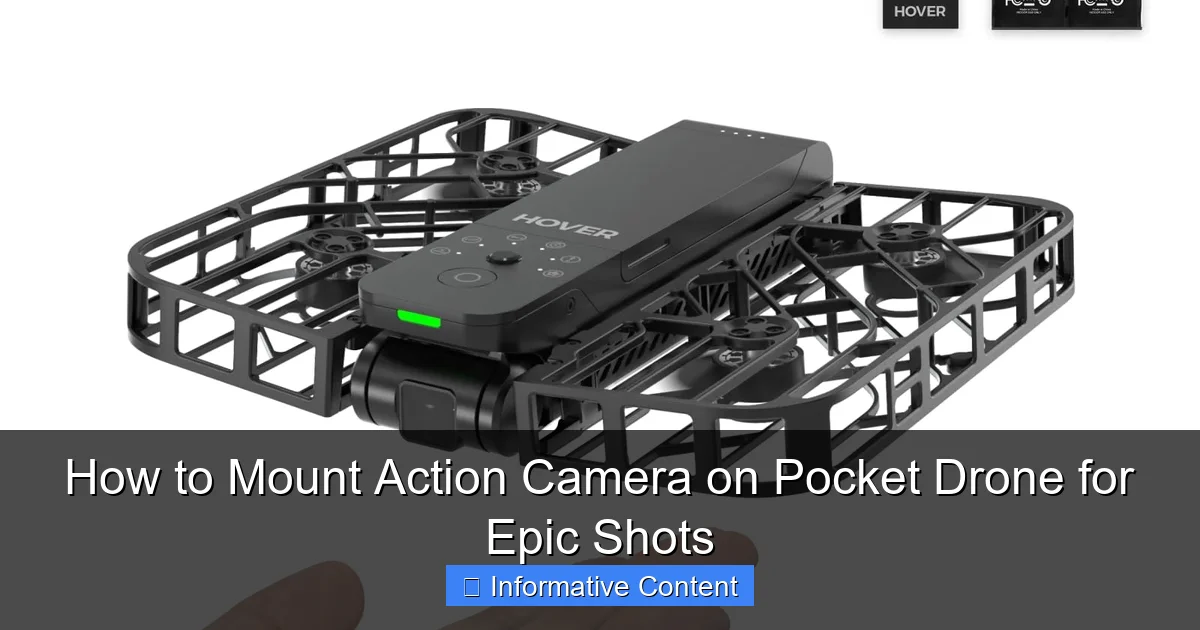 How to Mount Action Camera on Pocket Drone for Epic Shots