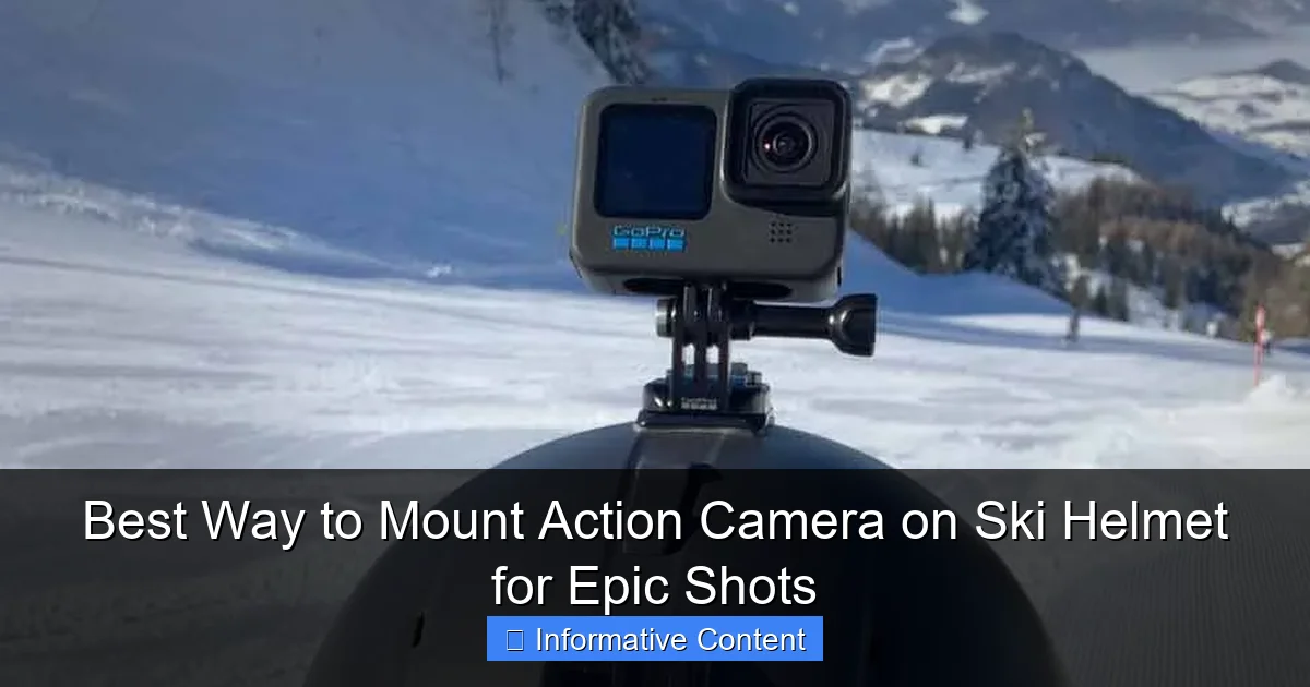Best Way to Mount Action Camera on Ski Helmet for Epic Shots