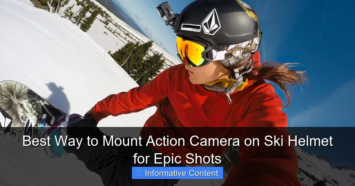 Best Way to Mount Action Camera on Ski Helmet for Epic Shots