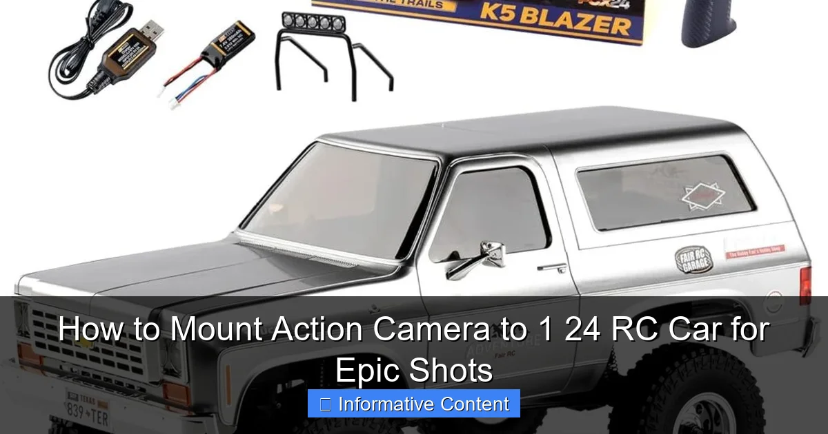 How to Mount Action Camera to 1 24 RC Car for Epic Shots