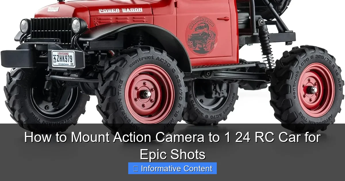How to Mount Action Camera to 1 24 RC Car for Epic Shots