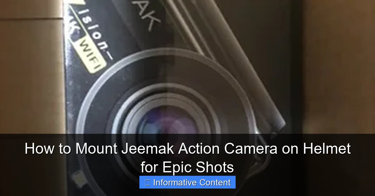 How to Mount Jeemak Action Camera on Helmet for Epic Shots