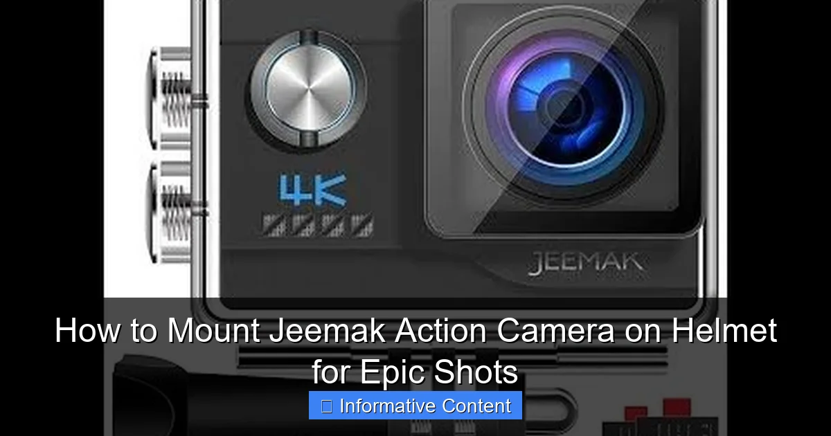 How to Mount Jeemak Action Camera on Helmet for Epic Shots