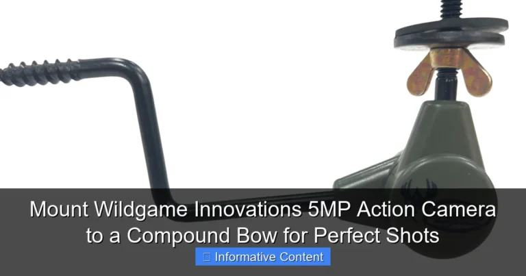 Mount Wildgame Innovations 5MP Action Camera to a Compound Bow for Perfect Shots