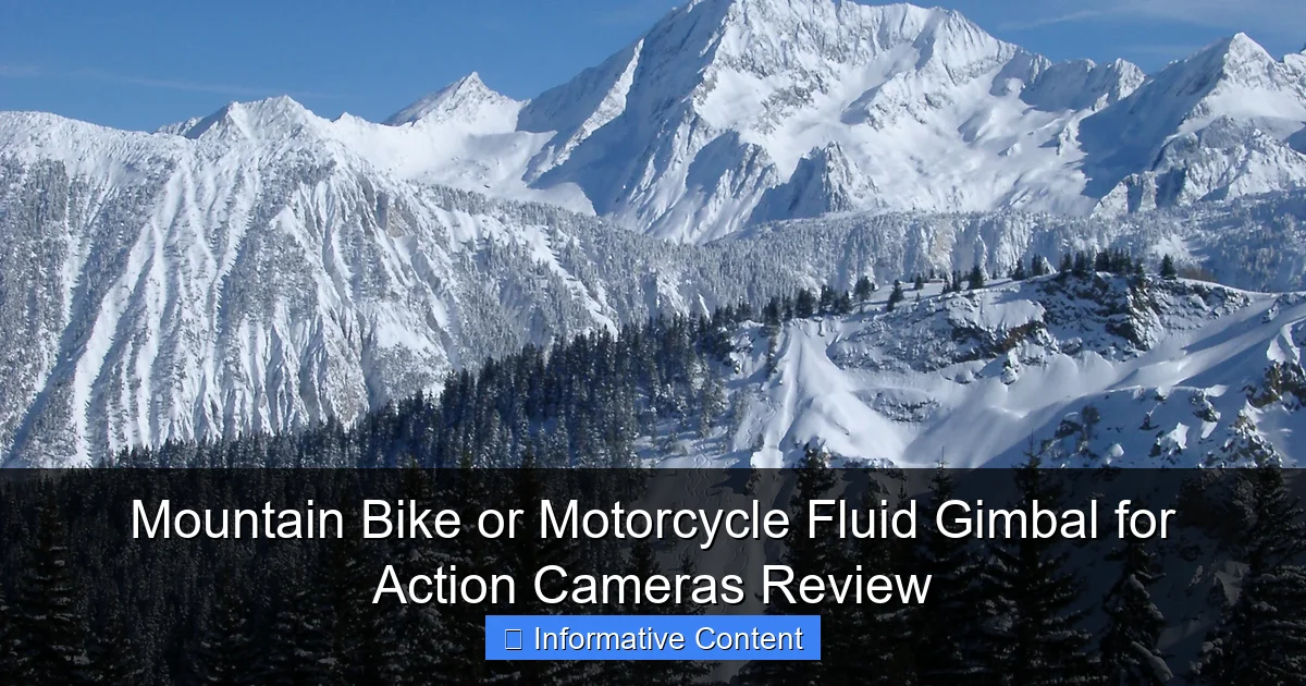 Mountain Bike or Motorcycle Fluid Gimbal for Action Cameras Review