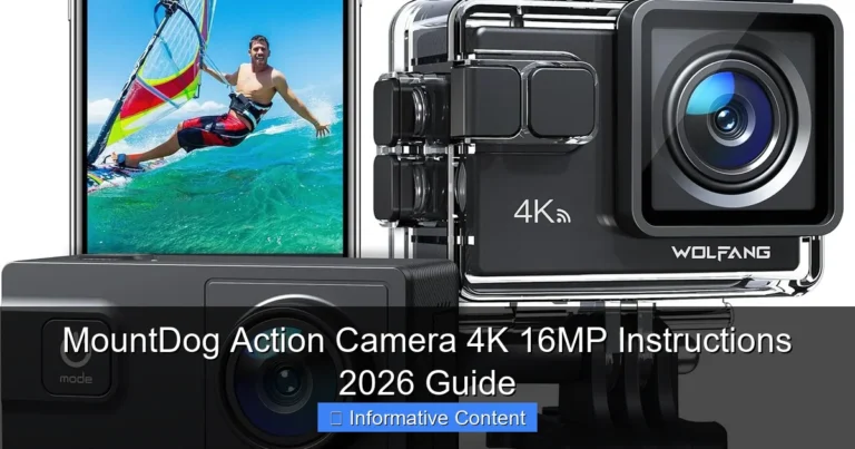 MountDog Action Camera 4K 16MP Instructions 2026 Guide